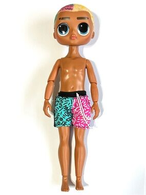 LOL Surprise! OMG Cool Lev Fashion Doll Skater Boy Boi Male MGA 10” Rainbow Hair
